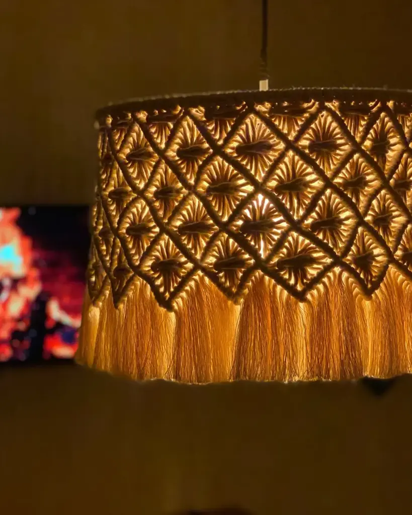 «Irene» | Lámpara de macramé | Grande