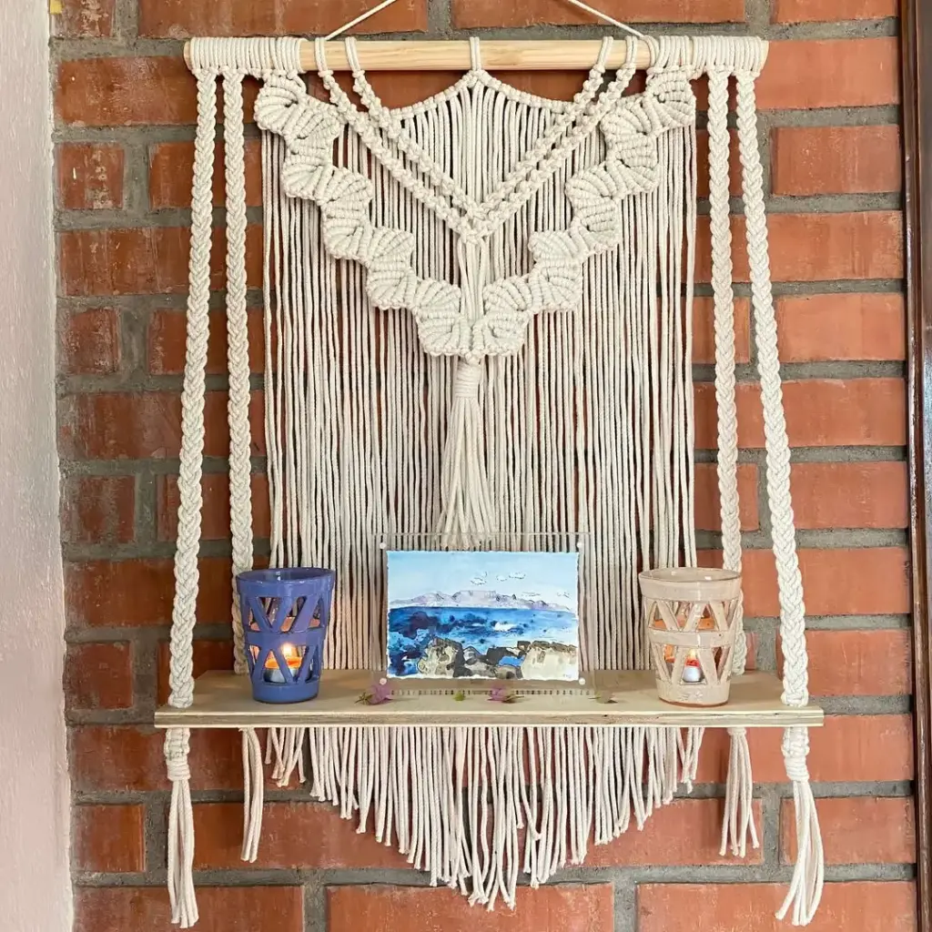 «Margaret» | Tapíz de macramé con repida