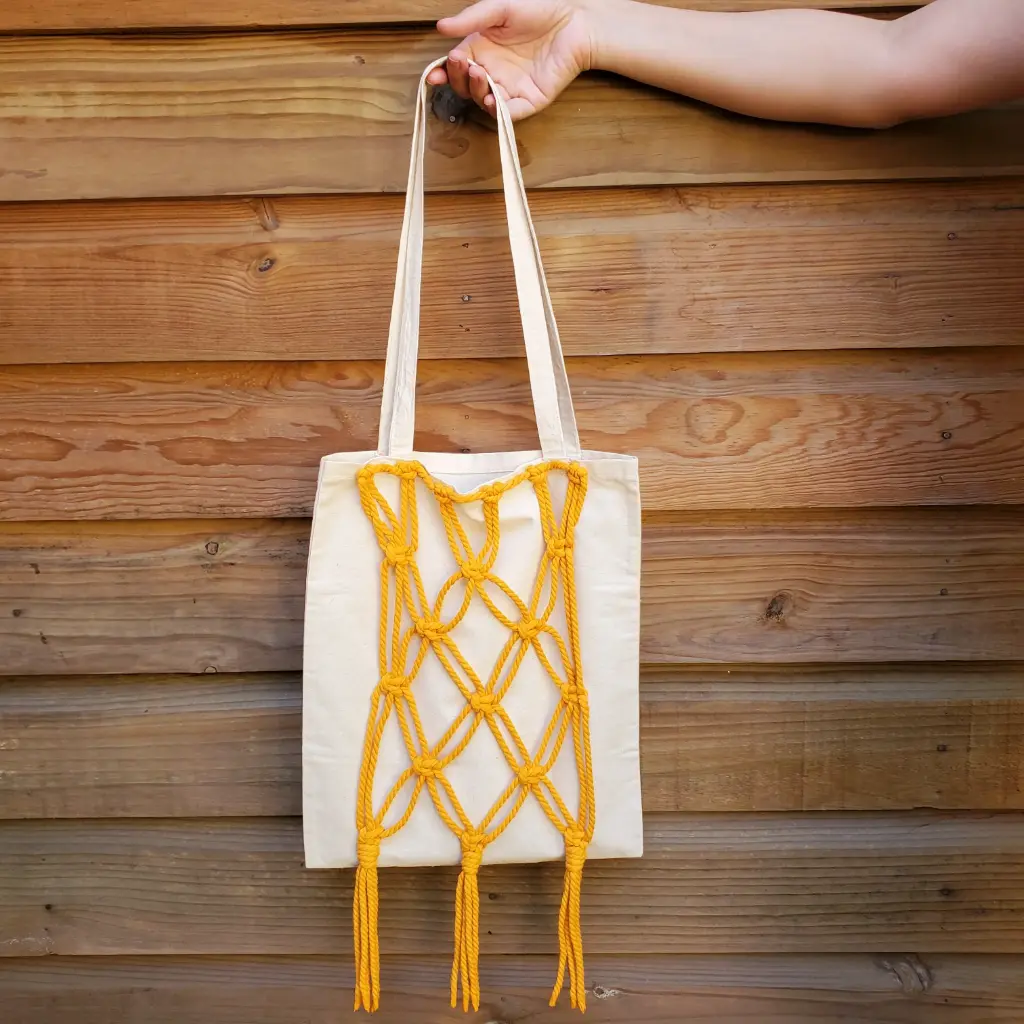 «Sunbag» | Totebag con macrame