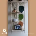 «Amaoto» | Tapíz de macramé con repisa