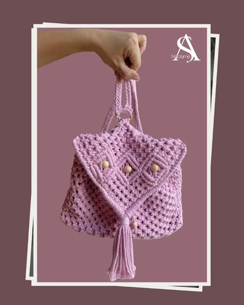 «Lía» | Mochila de macramé