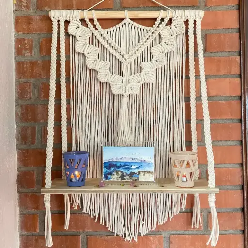 «Margaret» | Tapíz de macramé con repida