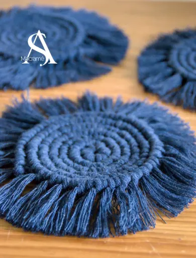 «Amani» | Posa-vaso de macramé (unidad)